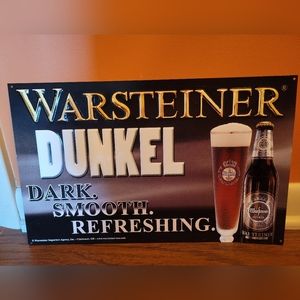 Rare Warsteiner Dunkel advertising/promo sign w 3D pop out letters